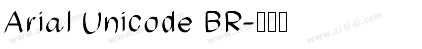 Arial Unicode BR字体转换